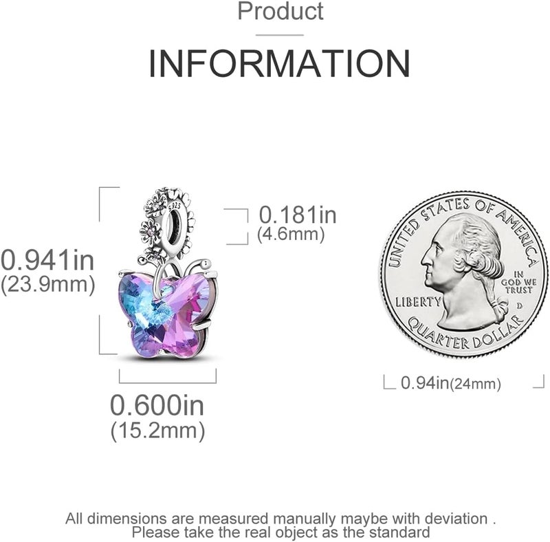 CYCUFF Store 925 Sterling Silver Charms Suitable for Charm Necklaces, Bracelet Pendants Beads Jewellery Gift for Women Family Friends - Image 3